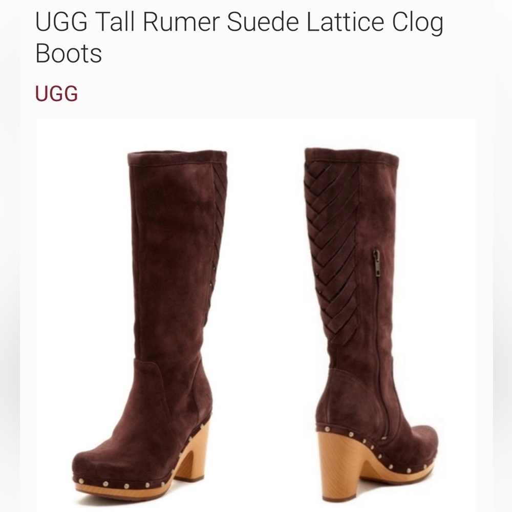 EUC UGG Rumer Chocolate brown suede 1001309 sz 6